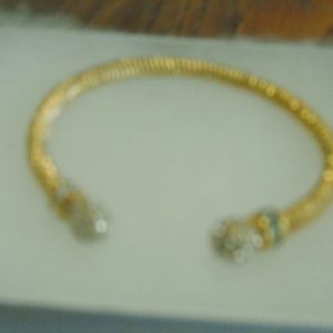 Gold Bracelet with cz's
